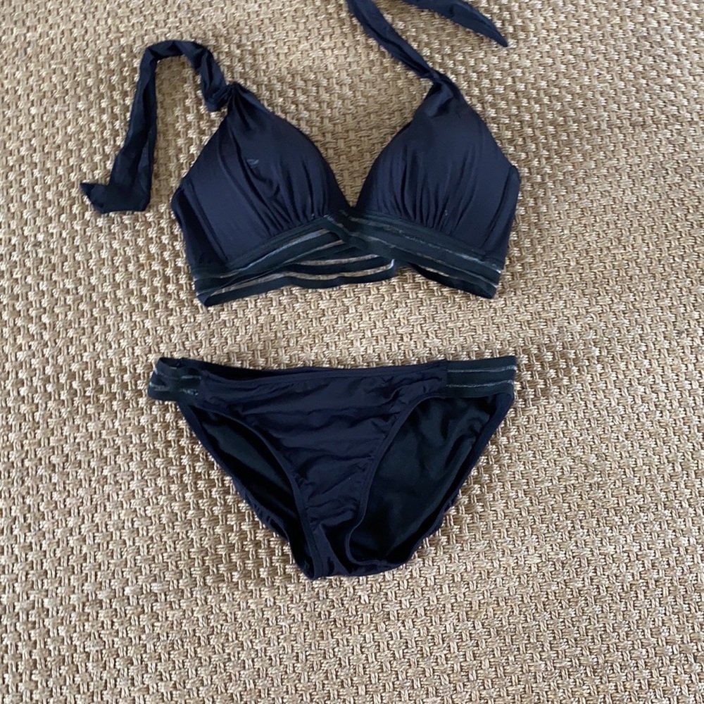 2 piece black LaBlanca bathing suit